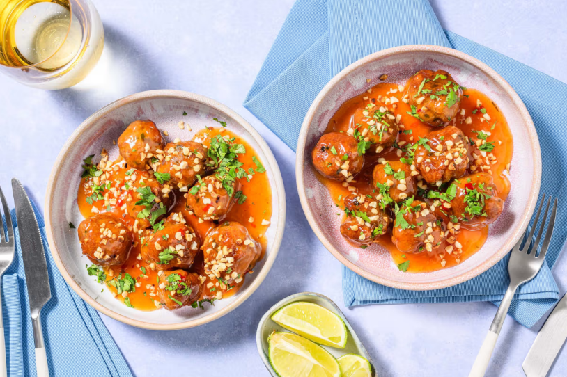 Sweet and Spicy Glazed Meatballs